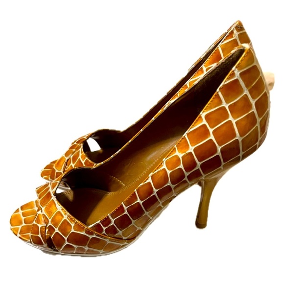 Enzo Angiolini Peep Toe Stilettos Size 7M, Vintage - Picture 1 of 7